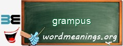 WordMeaning blackboard for grampus